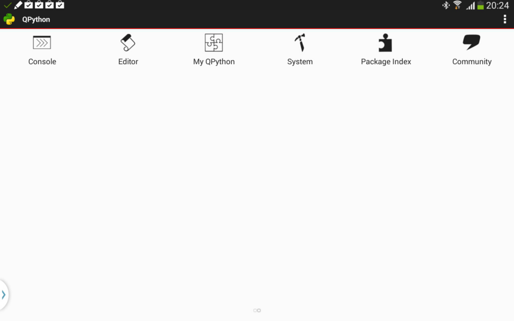 QPython second screen