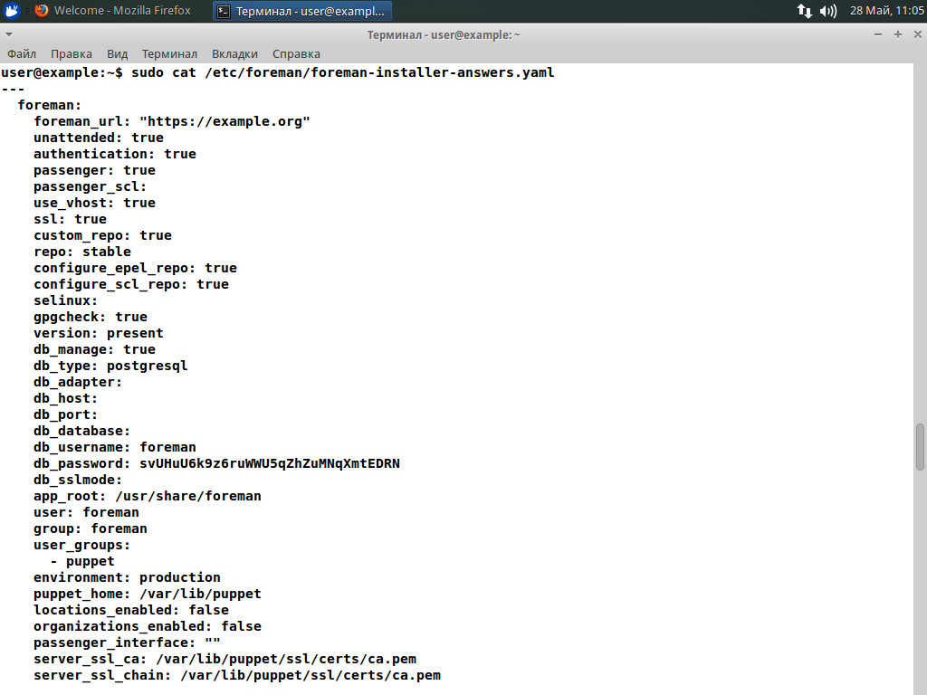 Information on the parameters can be found in the foreman-installer-answers.yaml