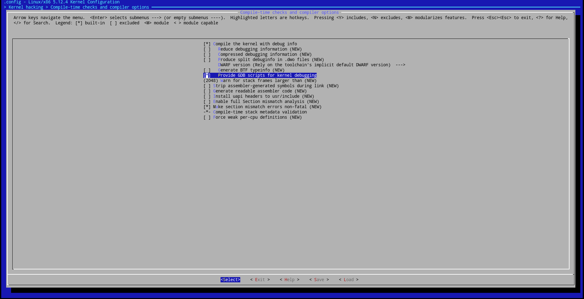 Enabling debugging symbols and vmlinux-gdb.py Enabling debugging symbols and vmlinux-gdb.py
