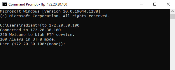 Connecting to FTP Connecting to FTP
