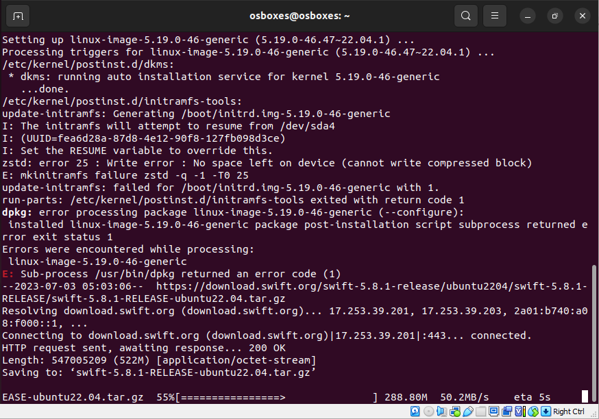 Installing Swift Installing Swift