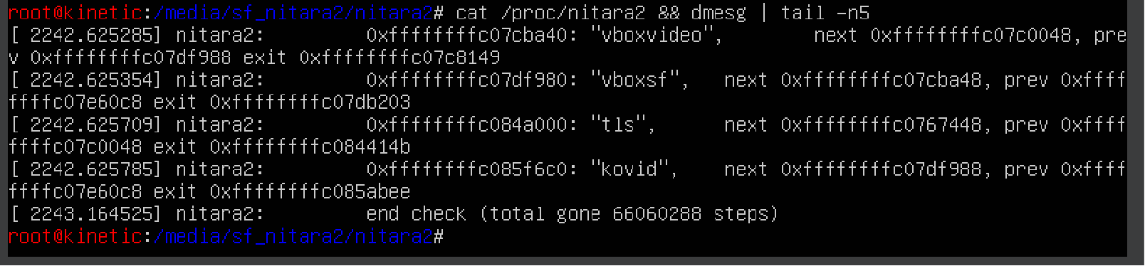 KoviD LMK and nitara2 on Ubuntu 22.10