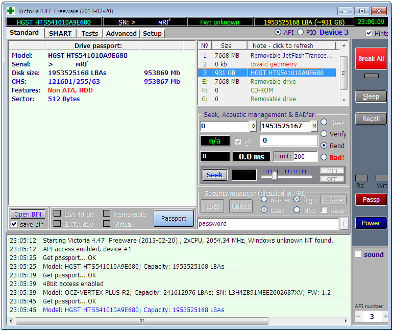 Running Victoria 4.47 on Windows 7 SP1 x64, API mode Running Victoria 4.47 on Windows 7 SP1 x64, API mode