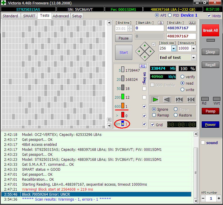 Bad Sector Detection Bad Sector Detection