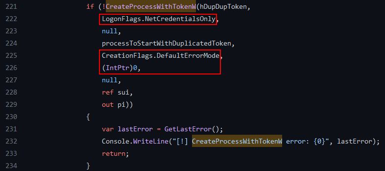 Starting CreateProcessWithTokenW in tokenduplicator Starting CreateProcessWithTokenW in tokenduplicator