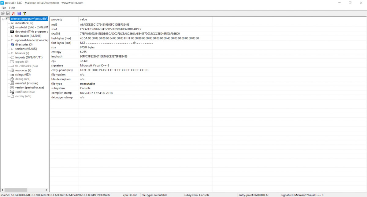 Pestudio Pestudio