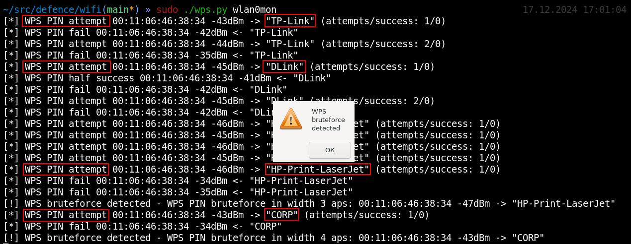 WPS PIN code brute-forcing attack against multiple access points detected WPS PIN code brute-forcing attack against multiple access points detected