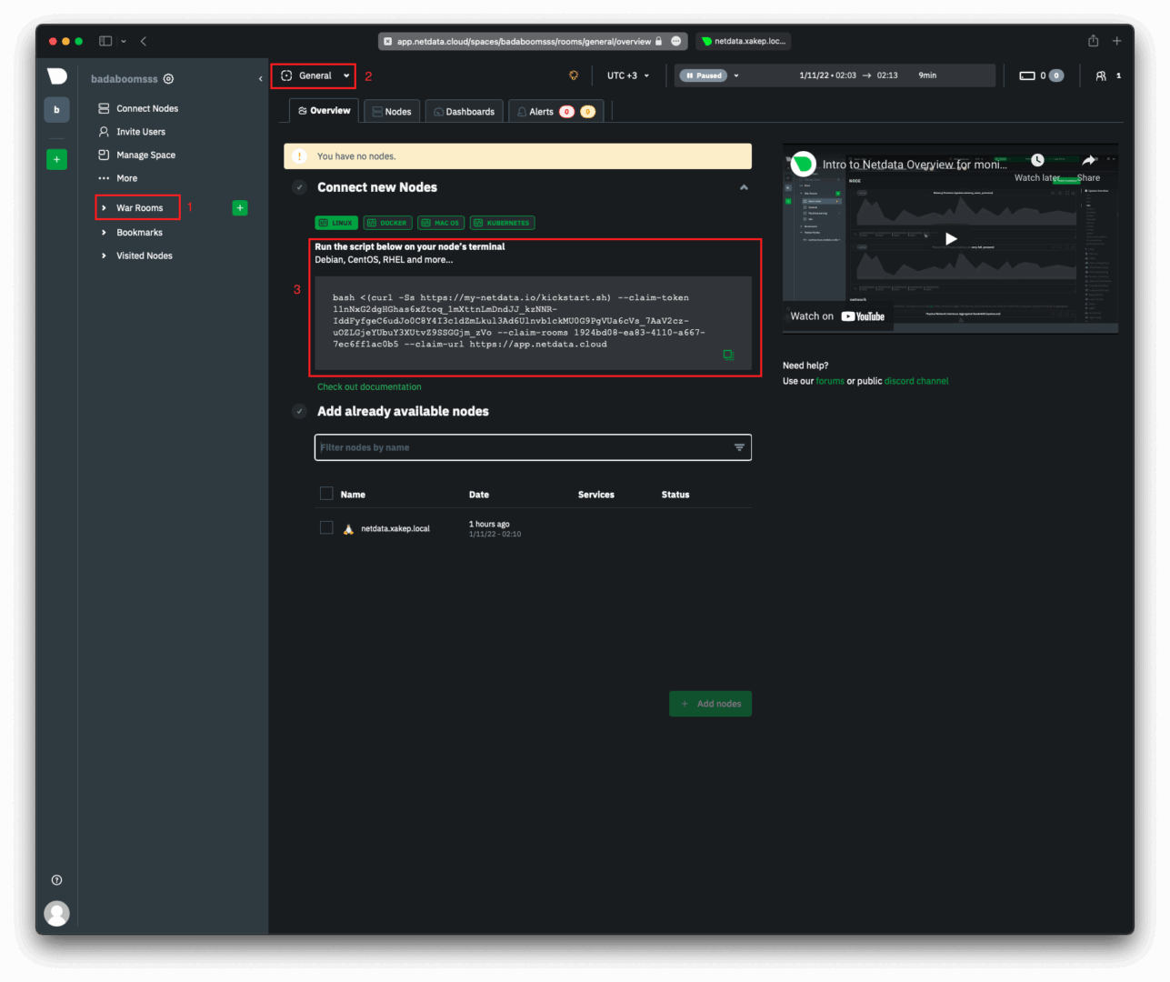 Host registration script for Netdata Cloud Host registration script for Netdata Cloud