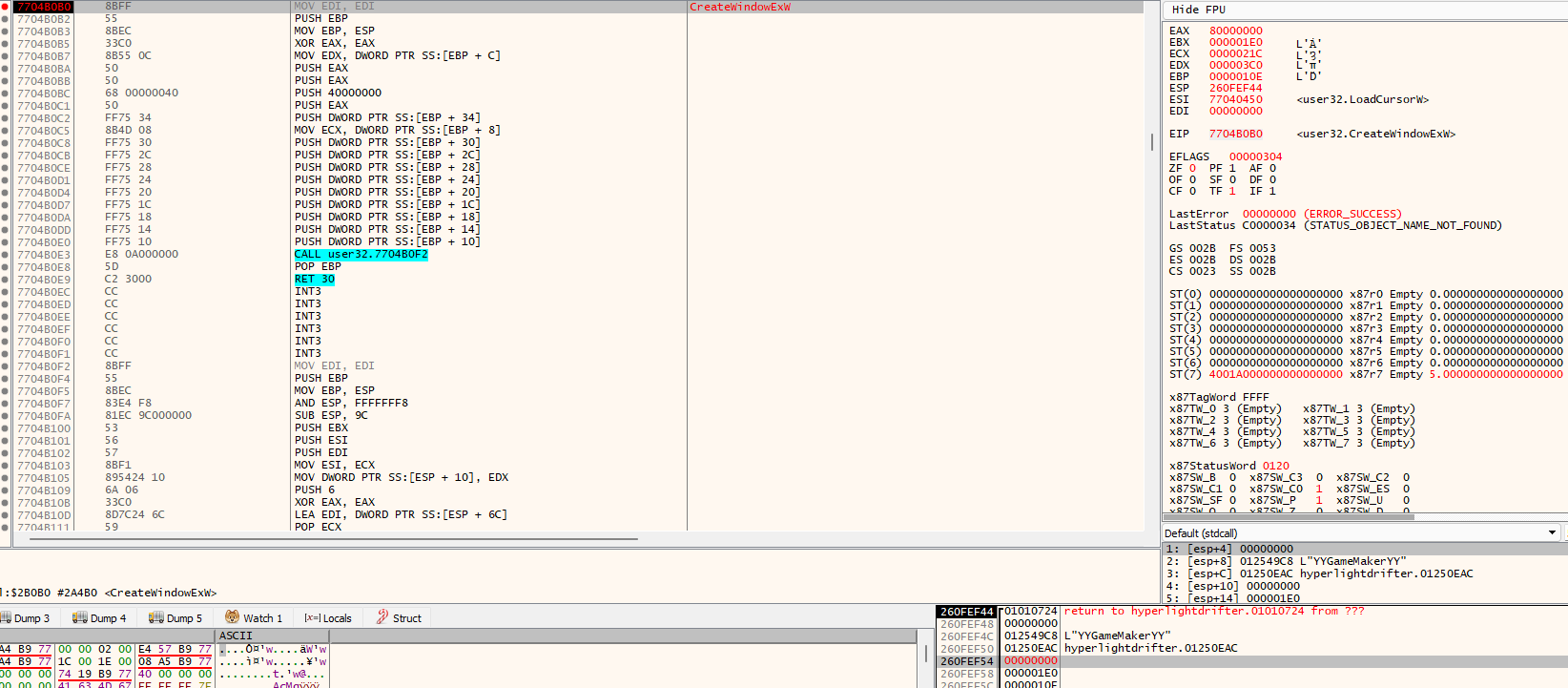 dwStyle parameter changed to WS_OVERLAPPED dwStyle parameter changed to WS_OVERLAPPED