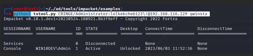 tstool.py output tstool.py output