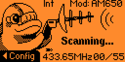 Sub-GHz — added display of current scanning information