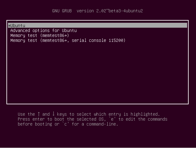 To access the Grub menu in Ubuntu, hold the Shift key. To access the Grub menu in Ubuntu, hold the Shift key.