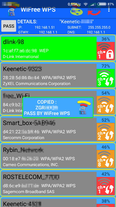 Instant password calculation for Zyxel Keenetic using the default PIN. Instant password calculation for Zyxel Keenetic using the default PIN.
