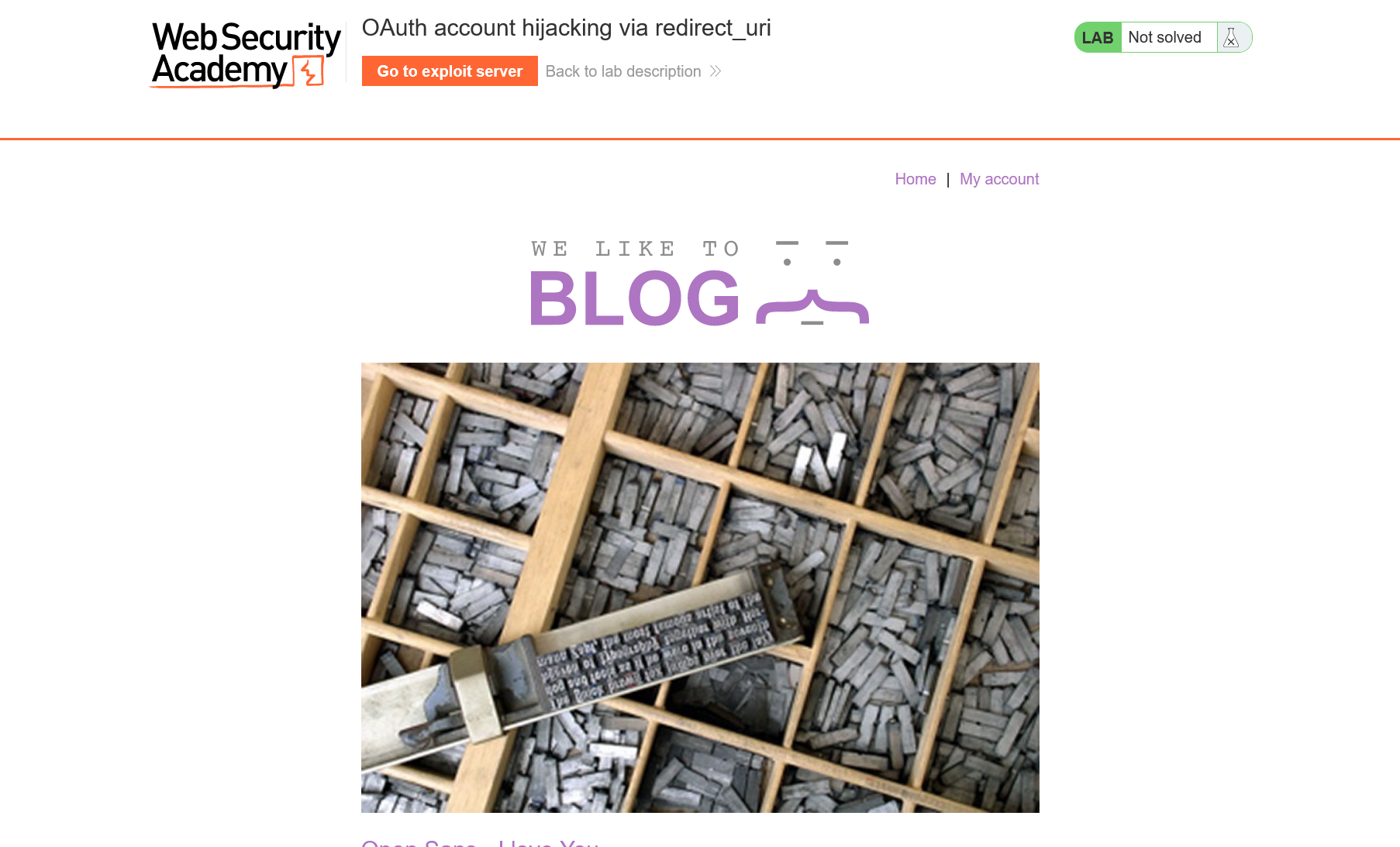 Blog main page Blog main page