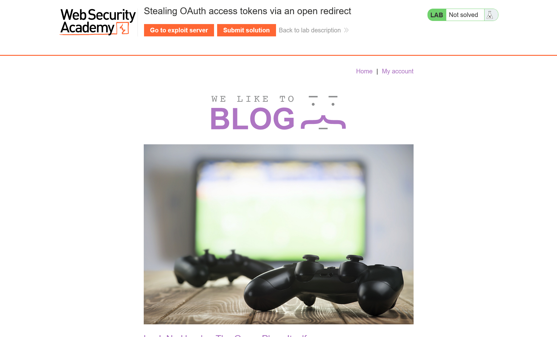 Blog main page Blog main page