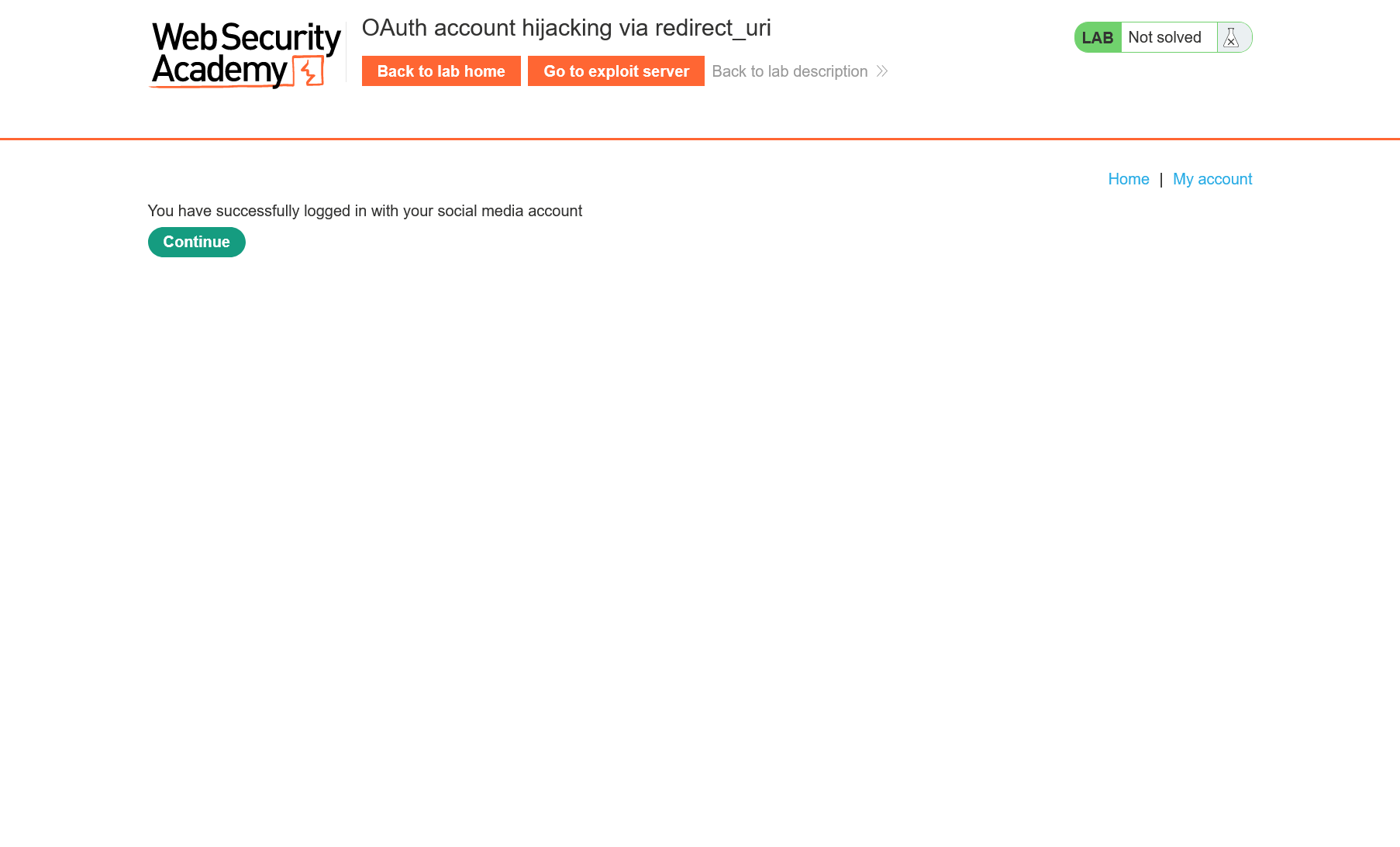 Successful login notification Successful login notification