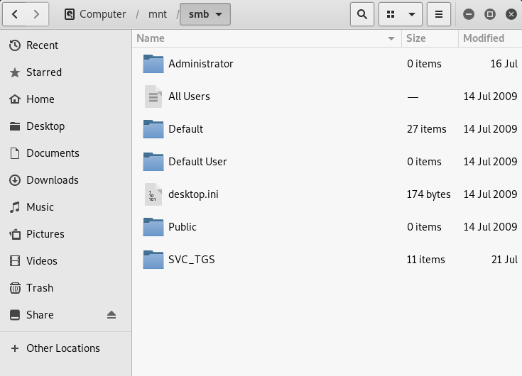 SMB resource mounted in Kali Linux SMB resource mounted in Kali Linux