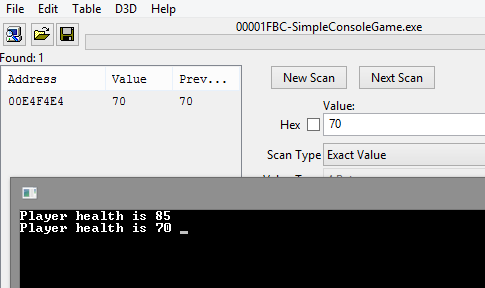 Value found Value found