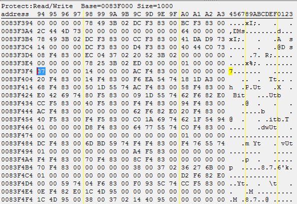 Memory region Memory region