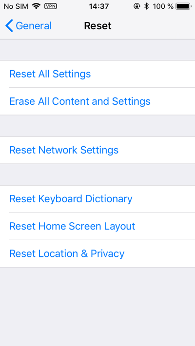 To reset the backup password, use the Reset All Settings command. This will only reset certain settings, including the backup password, without affecting the data To reset the backup password, use the Reset All Settings command. This will only reset certain settings, including the backup password, without affecting the data