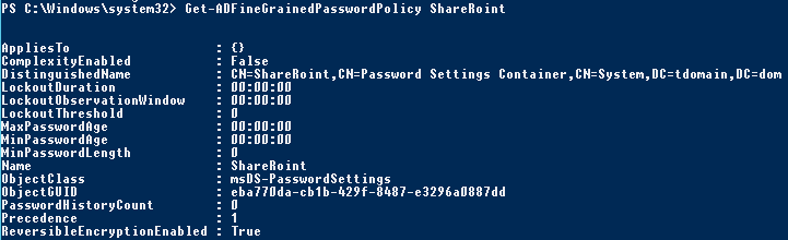 Password policy for SharePoint Password policy for SharePoint