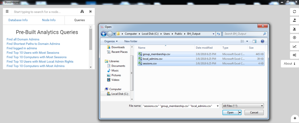 Output generated by BloodHound PowerShell Output generated by BloodHound PowerShell