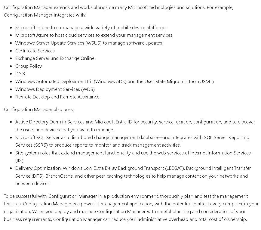 Microsoft documentation