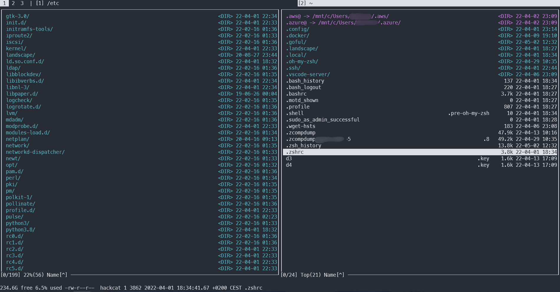 Screenshot of Goful Screenshot of Goful