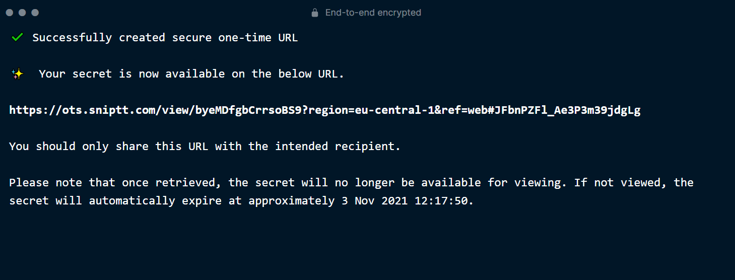 Sending in the browser