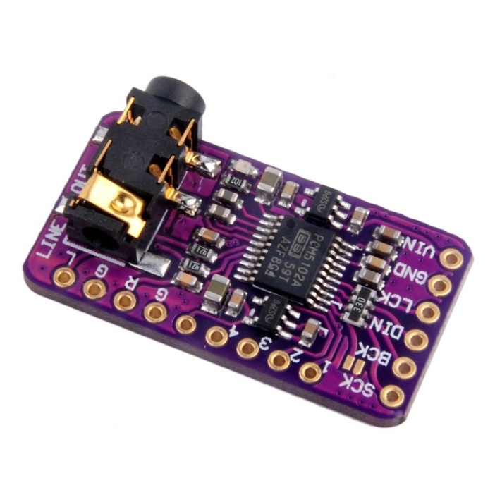 DIY board based on Texas Instruments’ PCM5102A DAC chip DIY board based on Texas Instruments’ PCM5102A DAC chip