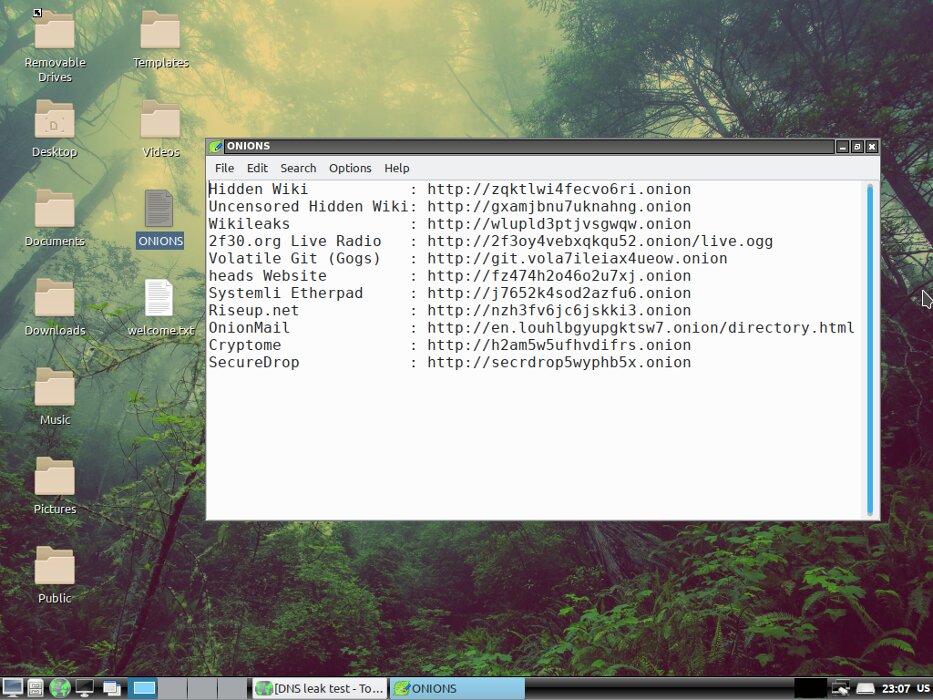 Some Tor addresses Some Tor addresses