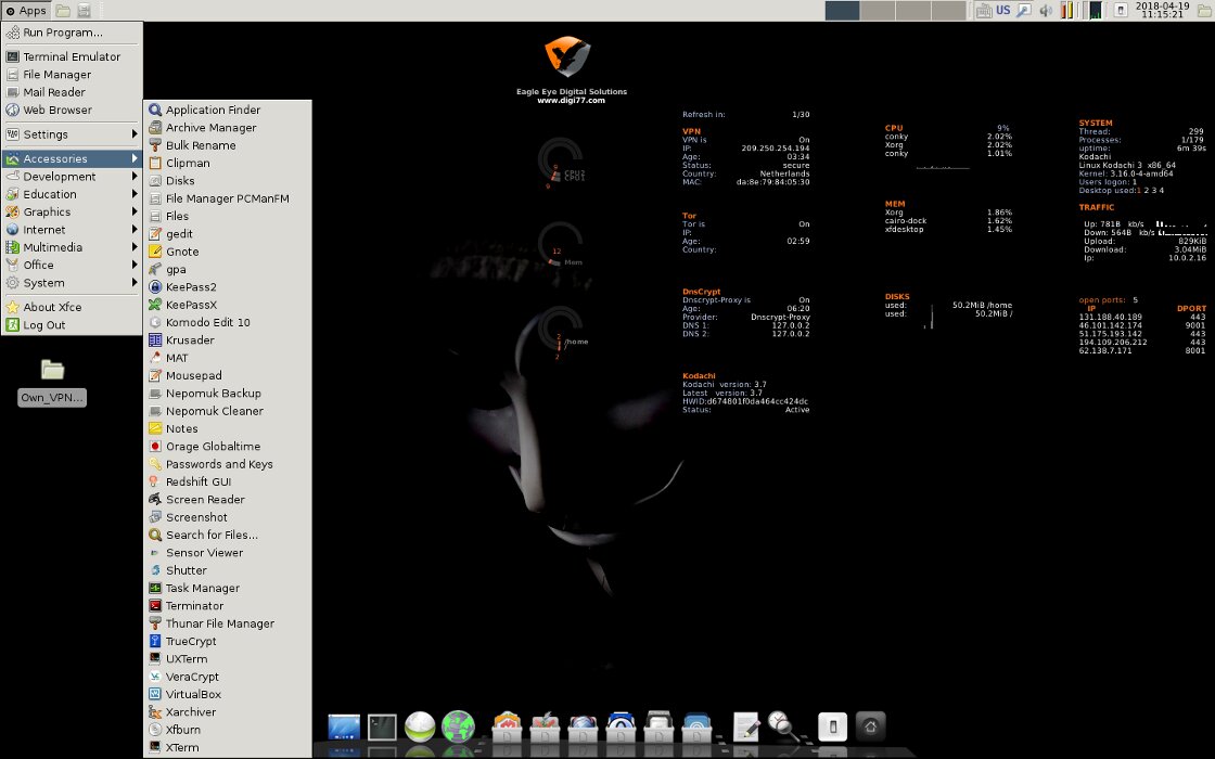 A suite of preinstalled utilities A suite of preinstalled utilities