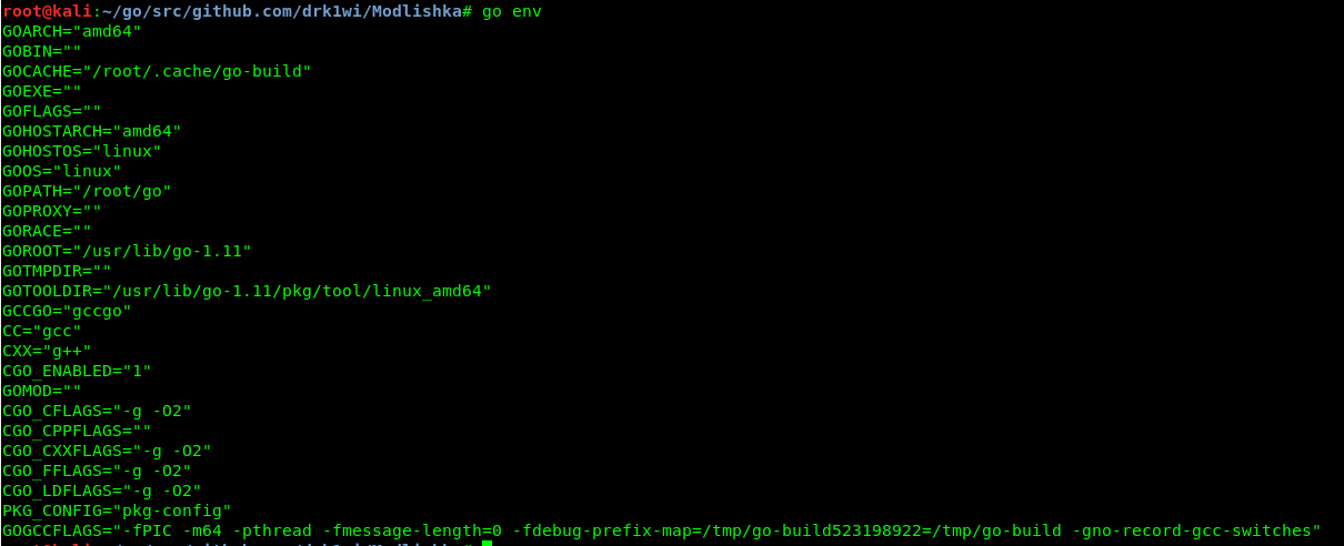 Command output Command output