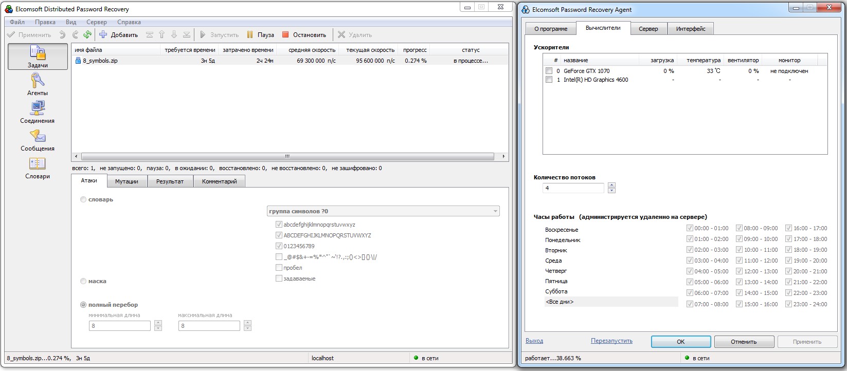 ZIP archive passwords can be brute-forced quickly even on a CPU