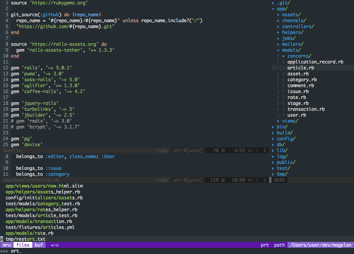 CtrlP searches your project for files matching the typed character sequence