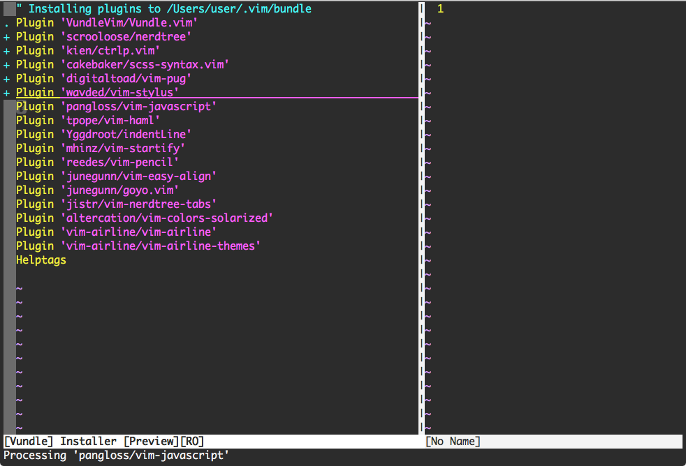 Installing plugins with Vundle