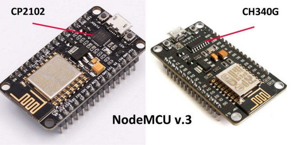 NodeMCU board versions NodeMCU board versions