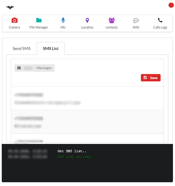 And even view the list of messages