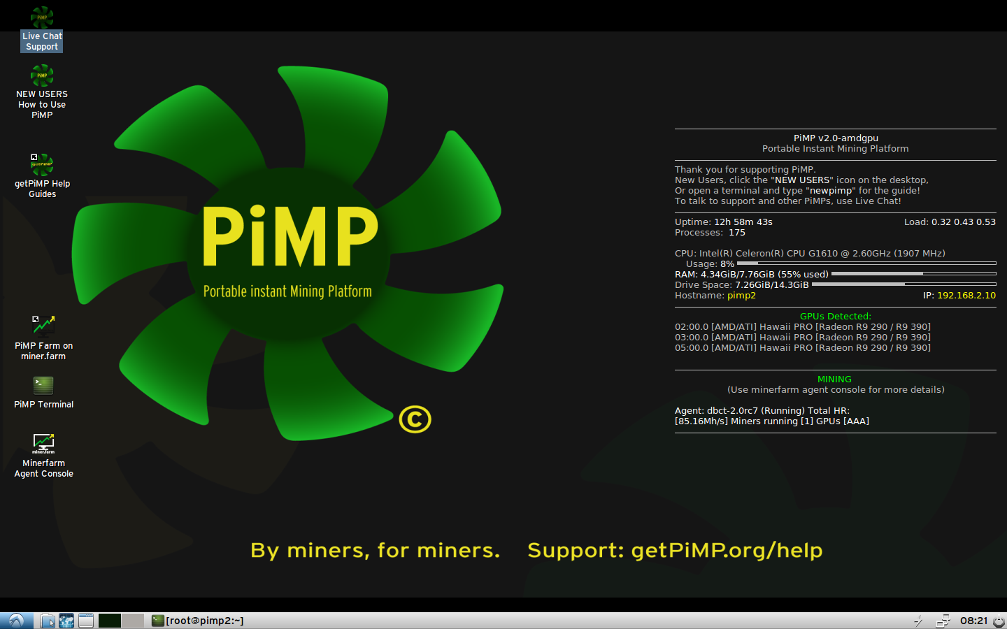 PiMP — a mining operating system PiMP — a mining operating system