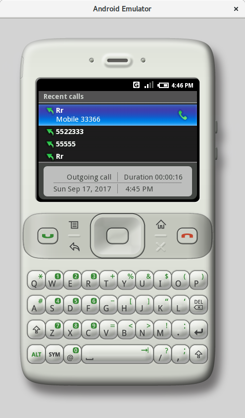 Contacts and recent calls (m3)