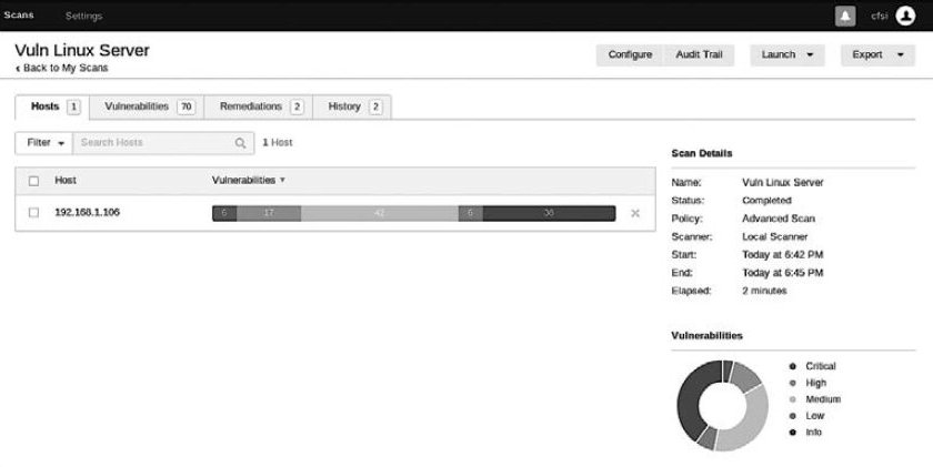 Figure 6.11. Vulnerability scan report Figure 6.11. Vulnerability scan report