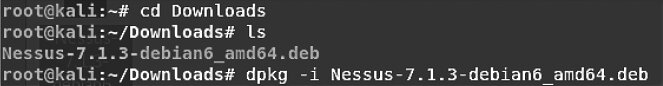 Figure 6.3. Installing Nessus Figure 6.3. Installing Nessus
