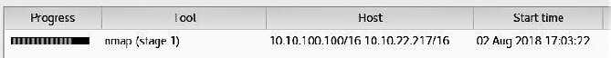 Figure 6.32. Network host scan in progress Figure 6.32. Network host scan in progress