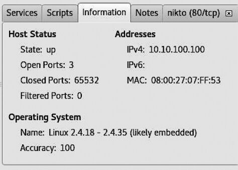Figure 6.34. Information tab Figure 6.34. Information tab