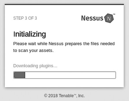 Figure 6.6. Nessus initialization Figure 6.6. Nessus initialization